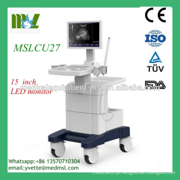 MSLCU27-M Trolley Color doppler Scanner de ultra-som com alta qualidade Color Doppler Spectrum, USB 2.0